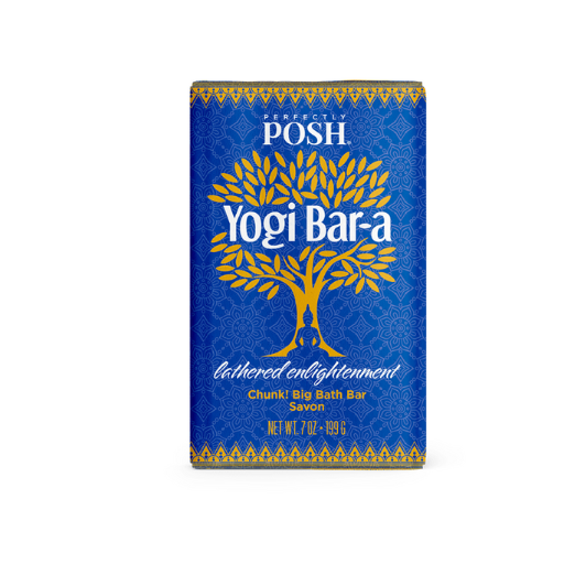Yogi Bar-a Chunk Bar Soap by Perfectly Posh
Moisturizing bar with shea + olive oil and a soft floral musk scent.