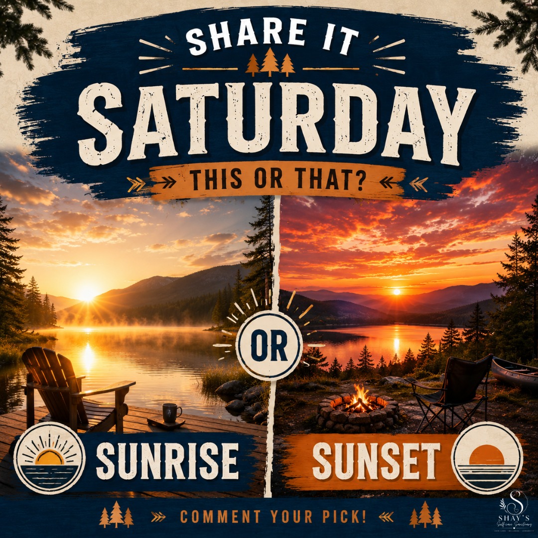 Share it Saturday!! 
Sunrise 
or 
Sunset